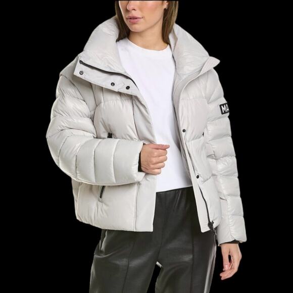 NEW Mackage Women's 2-In-1 Vesna Jacket in Moon (white/gray) Euro 38 US 8 or Med - Picture 9 of 15